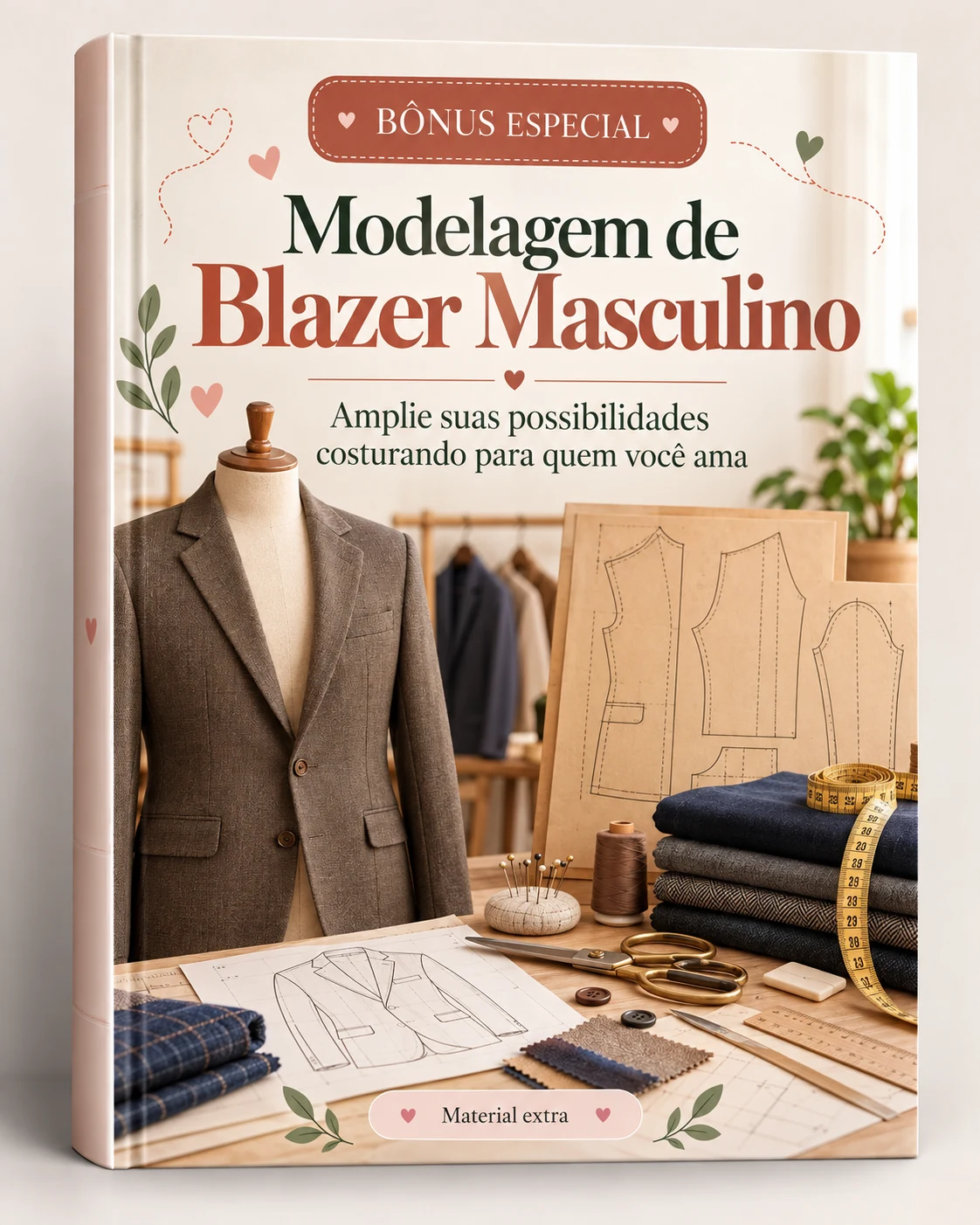 Capa do bônus especial Modelagem de Blazer Masculino